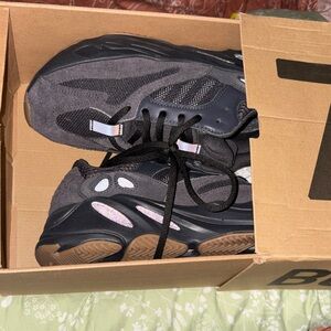 Yeezy Black and Gray Sneakers